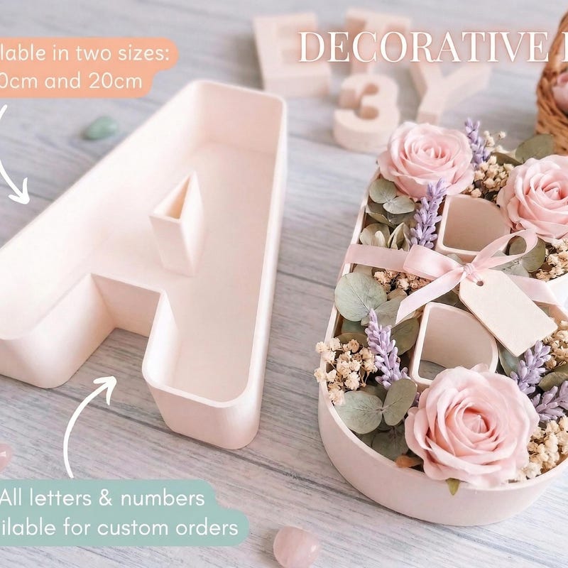 Flower Letter Boxes - Etsy UK