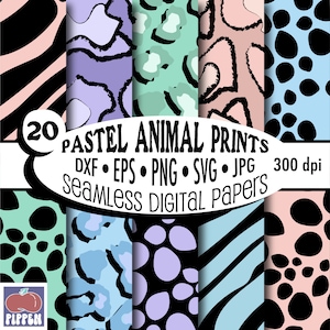 Pastel Leopard Print Pattern Svg, Leopard Pattern Svg, Repeating Pattern, Cheetah Print Svg, Leopard Print, Animal Print Svg, ClipArt Cricut