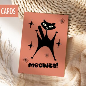 Atomic Cat Posters, Atomic Cat SVG, Digital Download,atomic Kitty, Mid ...