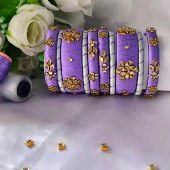 Silk Yarn Wedding Bracelets With Pearls Silk Yarn Wedding Bracelets With Pearls