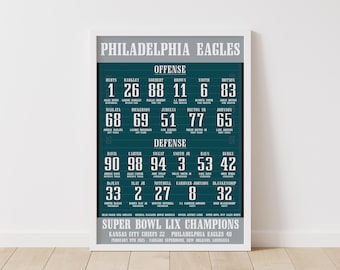 Philadelphia Eagles Super Bowl LIX Poster