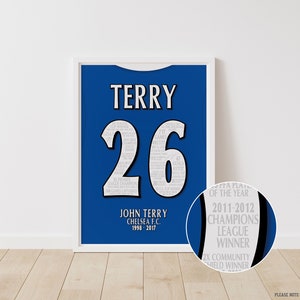 John Terry - Chelsea Career A3 Poster Print