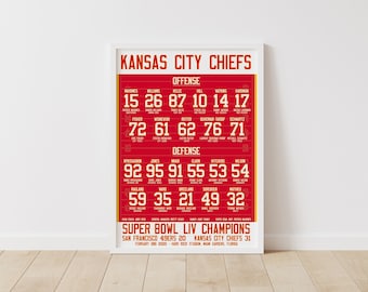 Kansas City Chiefs Super Bowl LIV Poster