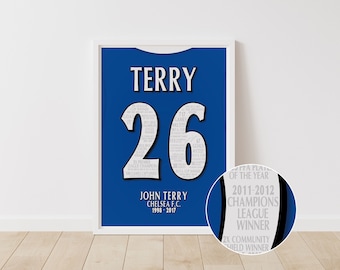 John Terry - Chelsea Career A3 Poster Print