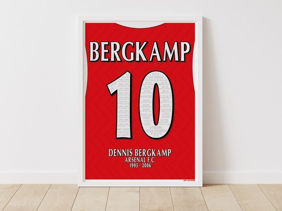 Dennis Bergkamp - Arsenal Career A3 Poster Print - Etsy
