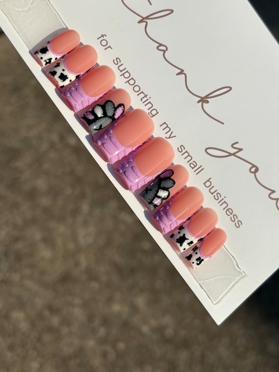 Purple Press On Nails| Square Press On Nails| Long Press On Nails| Fake Nails | Press On Nails | Short Press Ons