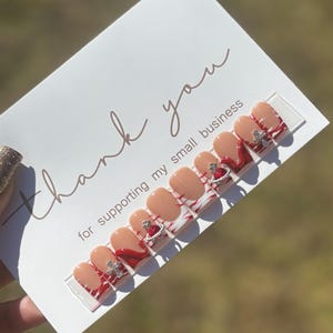 Zebra Print Press Ons | Red Nails| French Tip Press Ons| Square Press On Nails| Long Press On Nails| White Press On Nails