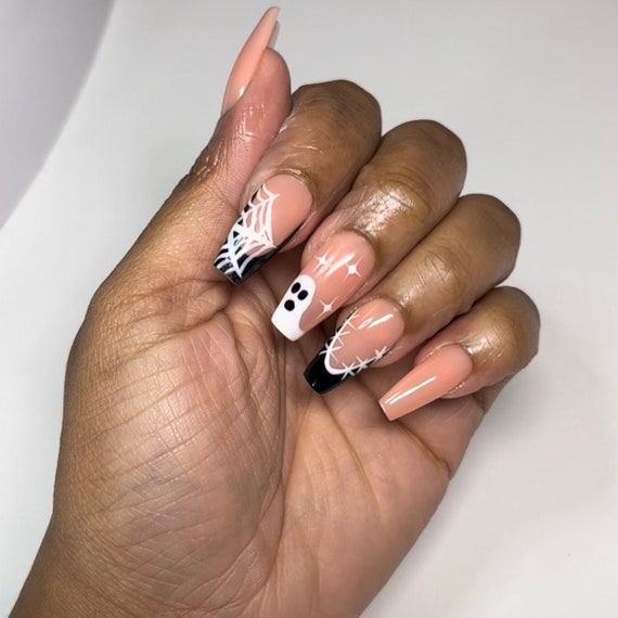 Halloween Press On Nails| Coffin Press On Nails| Square Press On Nails| Long Press On Nails| Fake Nails | Press On Nails | Glue On Nails