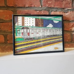 Nachtschicht mit den Techies 2017 U-Bahn Illustration 9 &quot;x 12&quot;