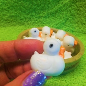 Duck Soap Set: 10 Mini Goat Milk Soaps, Artisan Scented Gifts for Kids, Bath Soap.