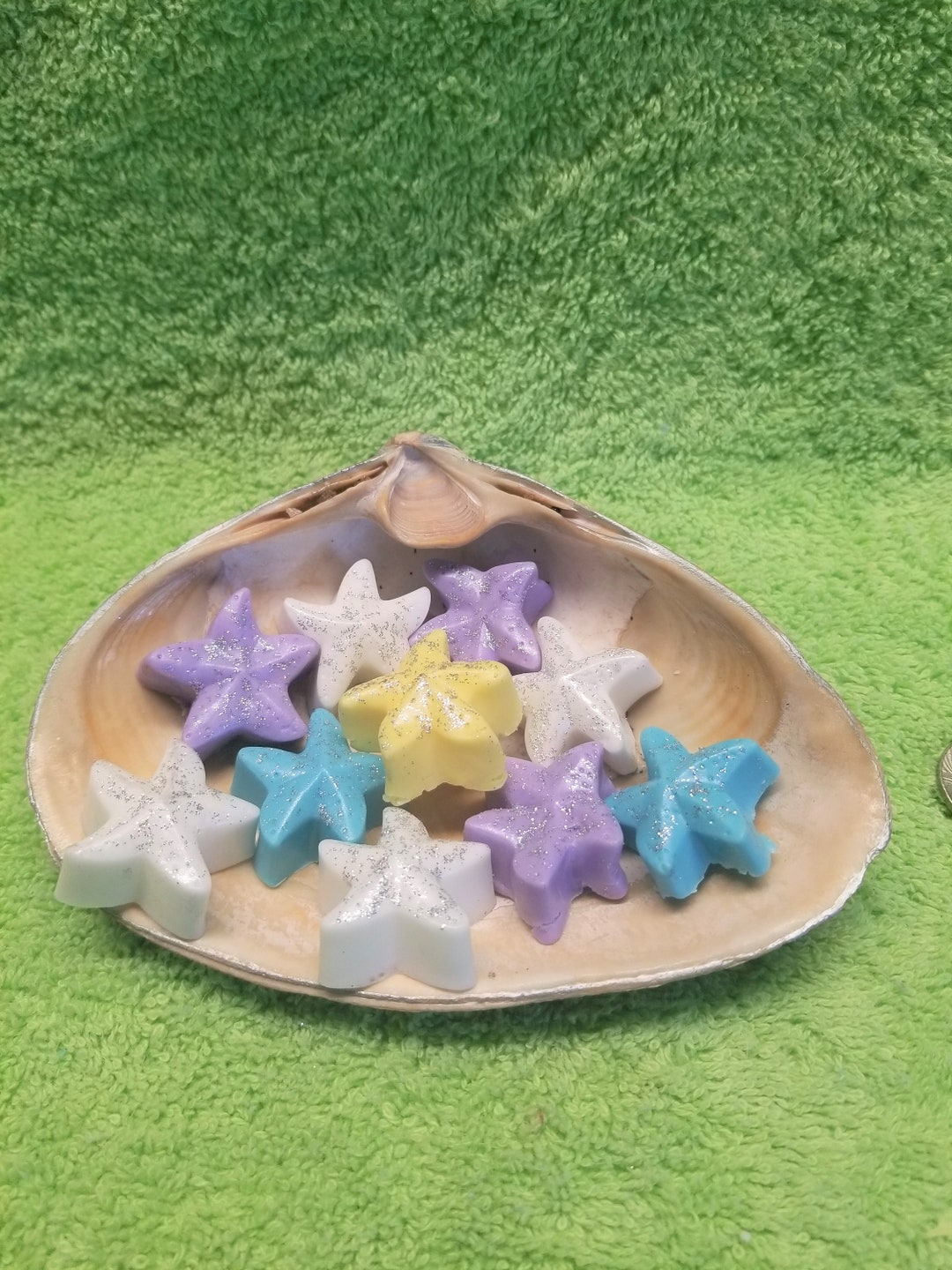 STAR FISH Soaps, 10 Mini Soaps, Assorted Colors, Guest Soaps, Novelty