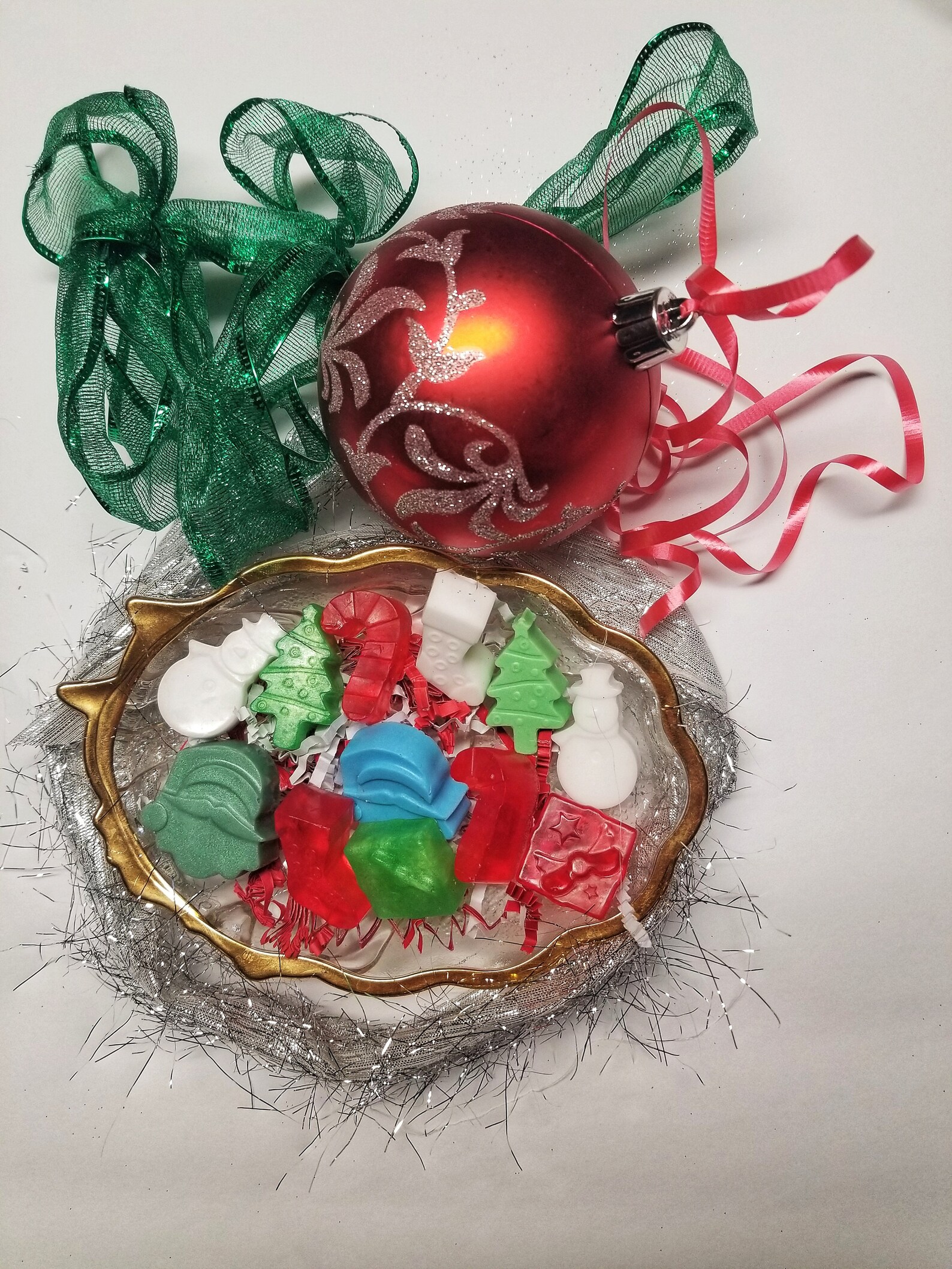 Novelty Soaps Christmas Décor Mini Soaps 12 Assorted Small Etsy