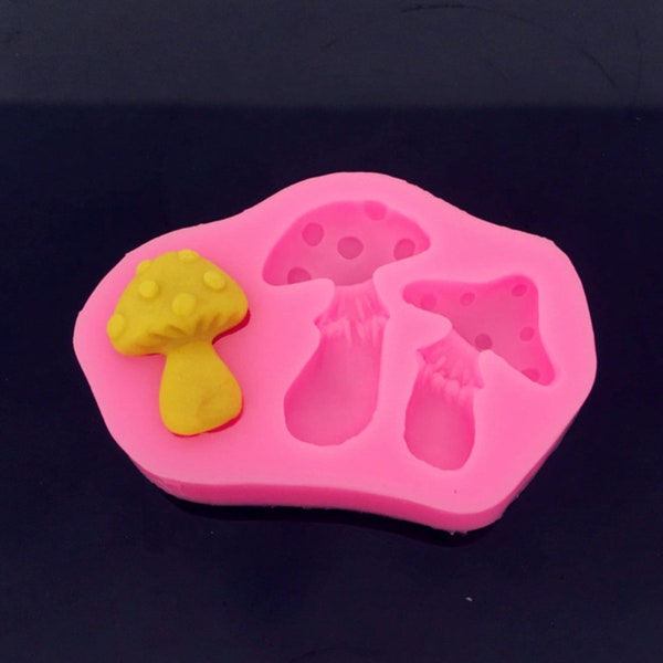 mushroom mold DIY Fondant chocolate Cake Biscuit silicone Decoration Modeling Tool Handmade Silicone mold