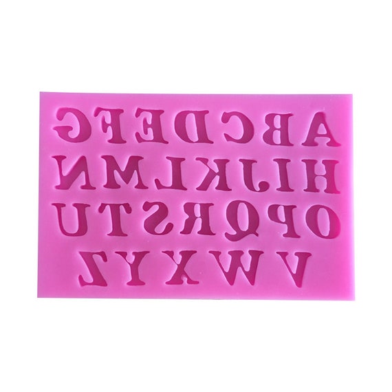 Alphabet Letters Silicone Mold 26 English Letters Cake Mold Chocolate Candy  Mold