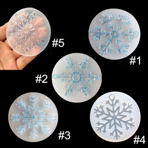 Snowflake Silicone Mould, Snowflake Epoxy Resin Mold, Snowflake Silicone UV  Resin Mould, PMC, Resin Supplies 