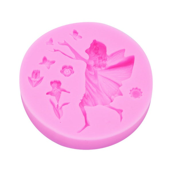 fairy tale angel girl moule DIY Fondant chocolat Cake Biscuit silicone Décoration Outil de modélisation Handmade Silicone moule