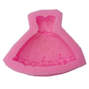 princess dress mold DIY Fondant chocolate Cake Biscuit silicone Decoration Modeling Tool Handmade Silicone Mold