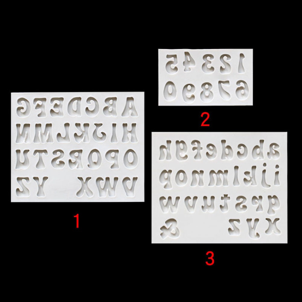Emporte-pièce en pâte polymère lettres de l'alphabet groovy