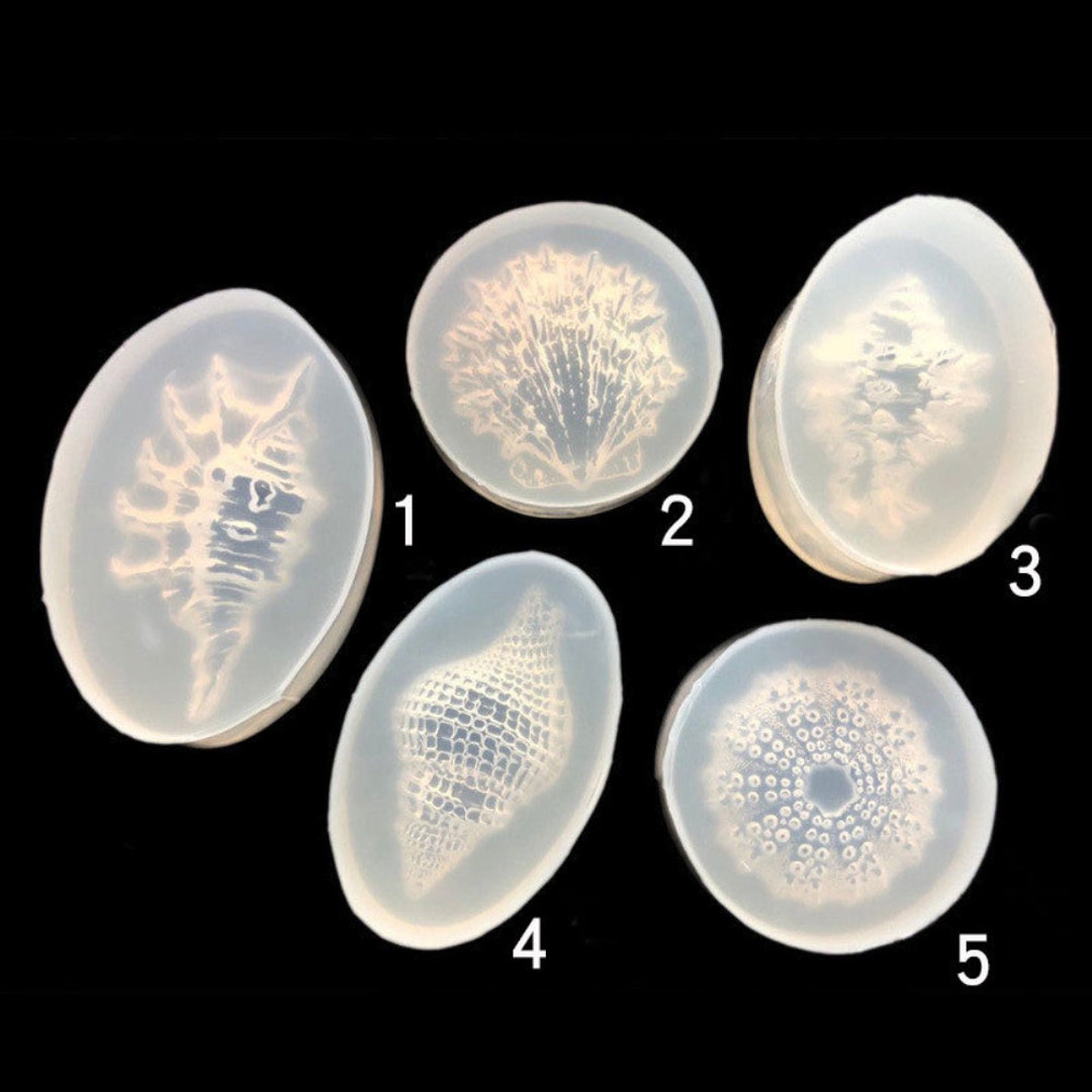 RFGHAC Muschel Silikonformen 4-tlg - Backformen Für Fondant & Schokolade