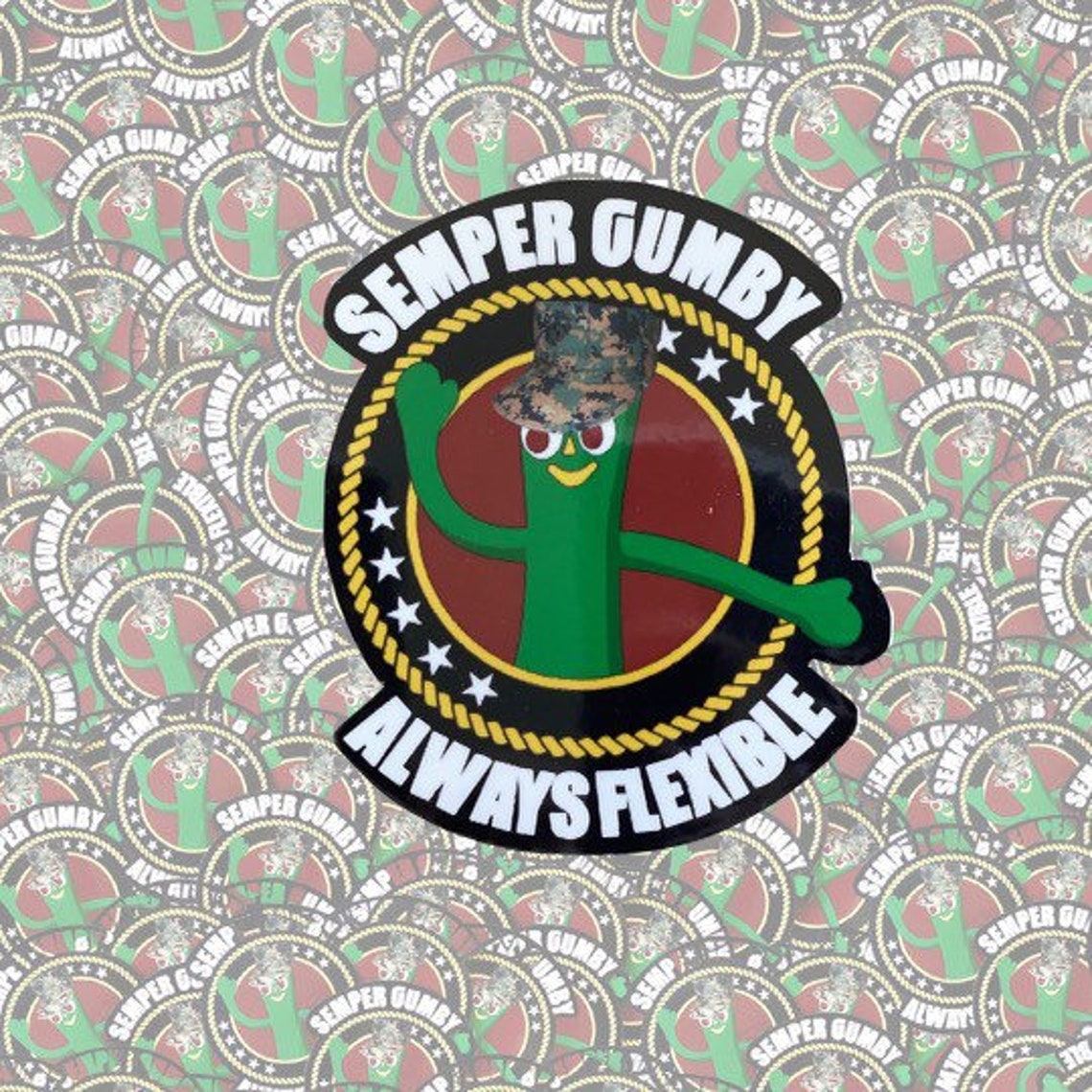 Semper Gumby Sticker Etsy