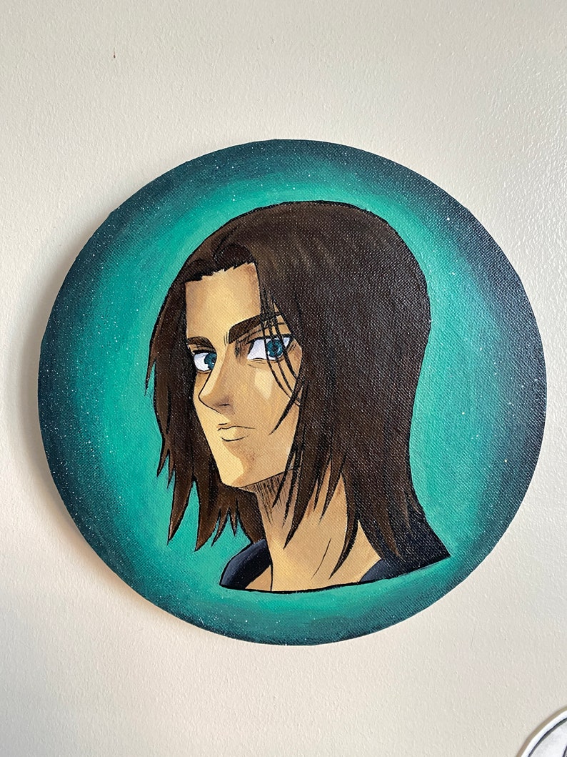 Eren Yeager Paths Season 4 Part 2 Acrylic Painting Canvas