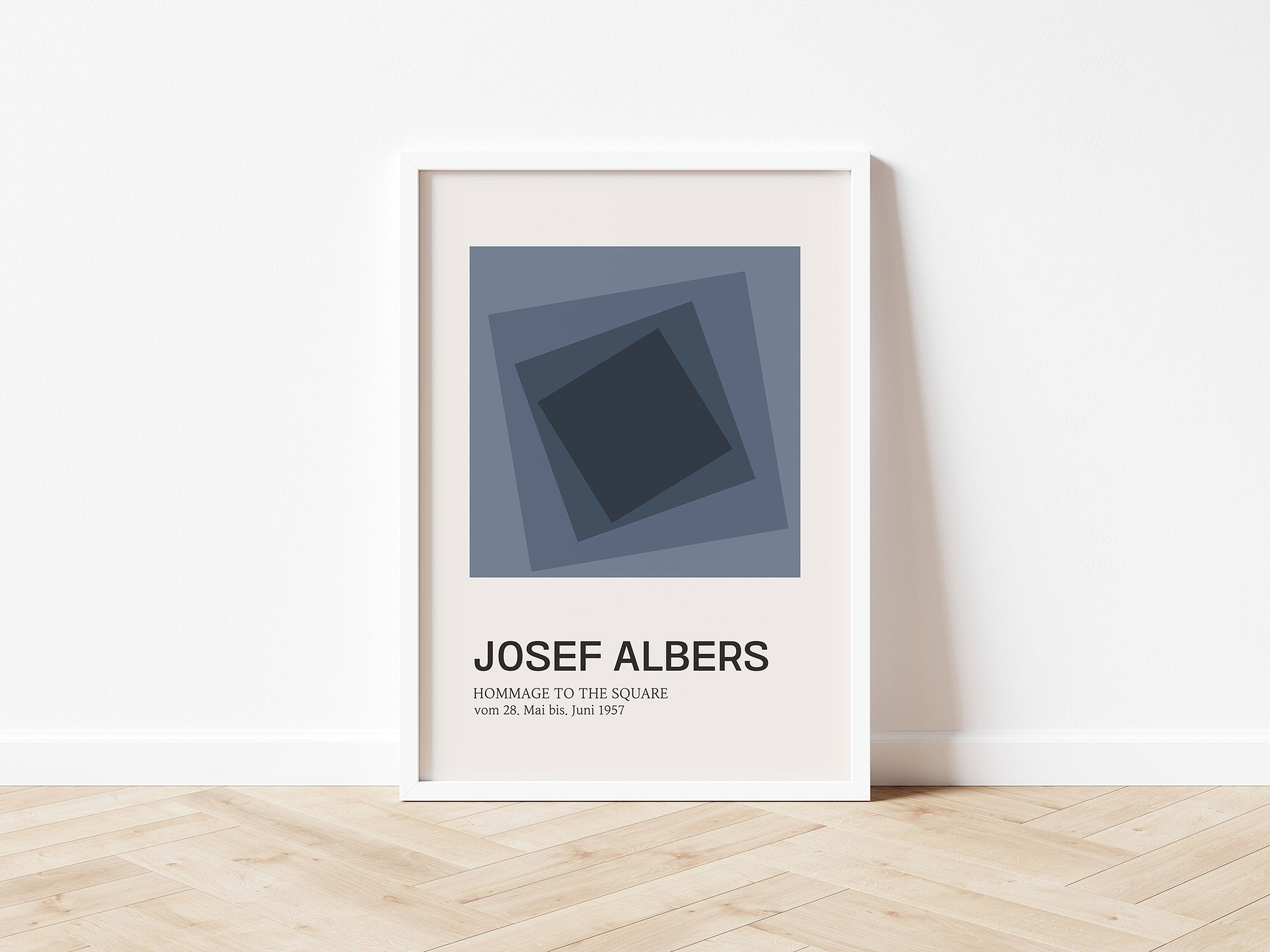Josef Albers Ausstellung Poster Josef Albers Kunstdruck Etsy