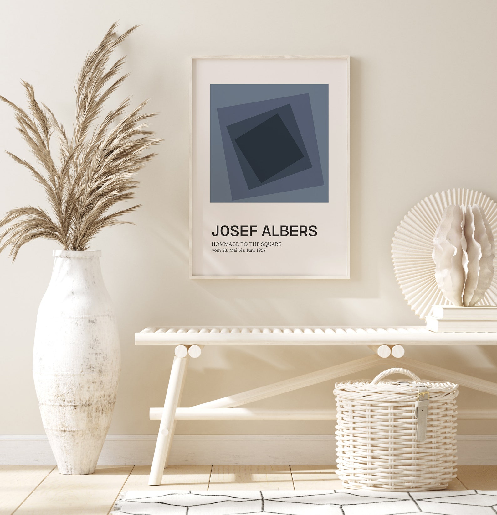 Josef Albers Ausstellung Poster Josef Albers Kunstdruck Etsy