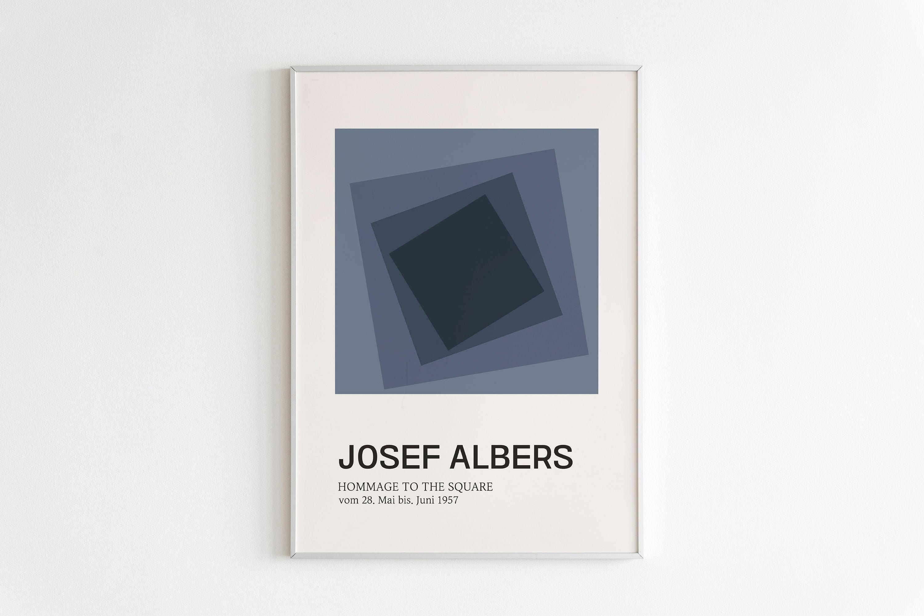 Josef Albers Ausstellung Poster Josef Albers Kunstdruck Etsy