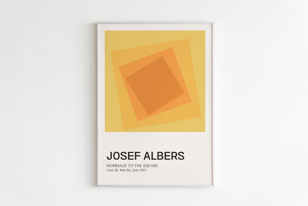 Josef Albers Exhibition Poster, Josef Albers Art Print