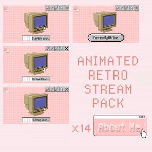 Animated Pink Retro Stream Pack