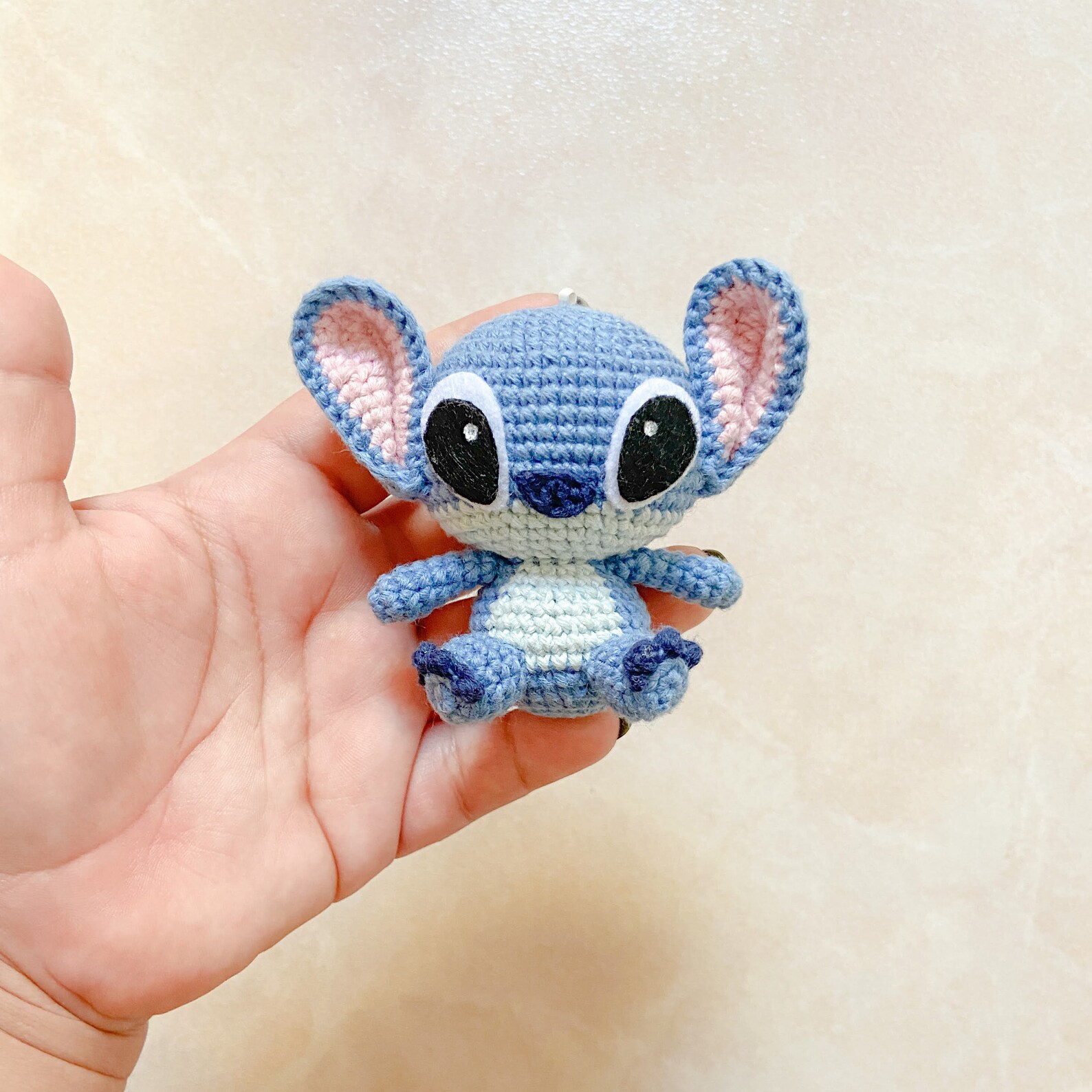 Stitch Stitch Amigurumi Stitch Plushie Handmade Keychain | Etsy