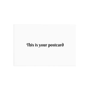 Carte postale, humour sarcastique drôle - à envoyer depuis les vacances, pertinent pour vos amis et collègues de travail, noms alternatifs : ensemble de papeterie, voeux