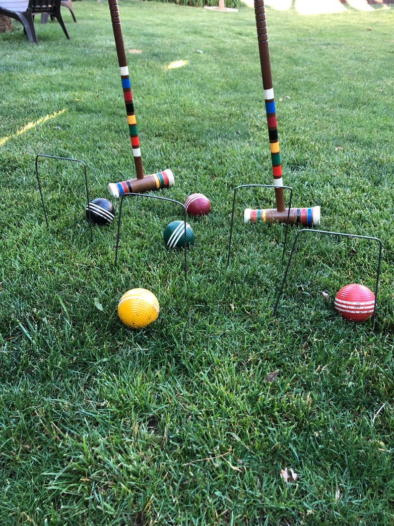 9 Croquet Wickets Replacement Set of Metal Wickets Etsy