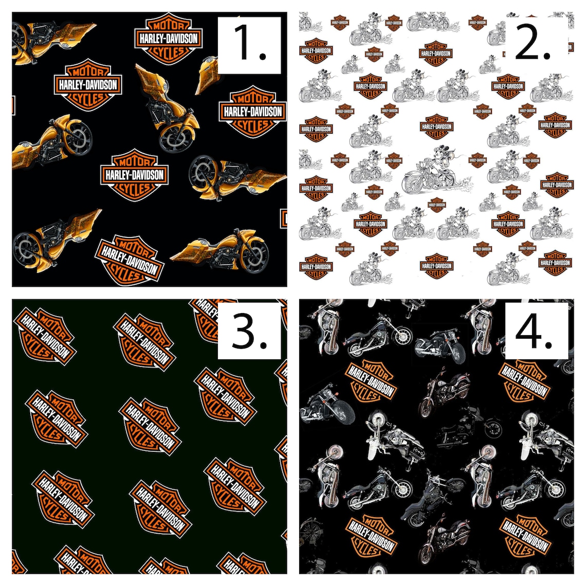 harley davidson fabric amazon