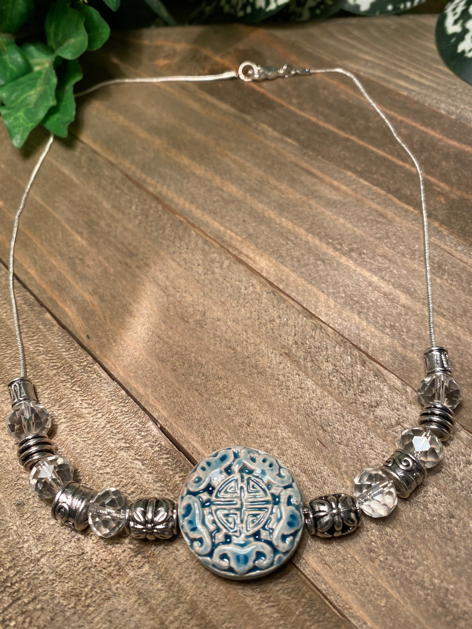 Handbemalter blauer Keramik Peruanischer Anhänger 19 | Etsy