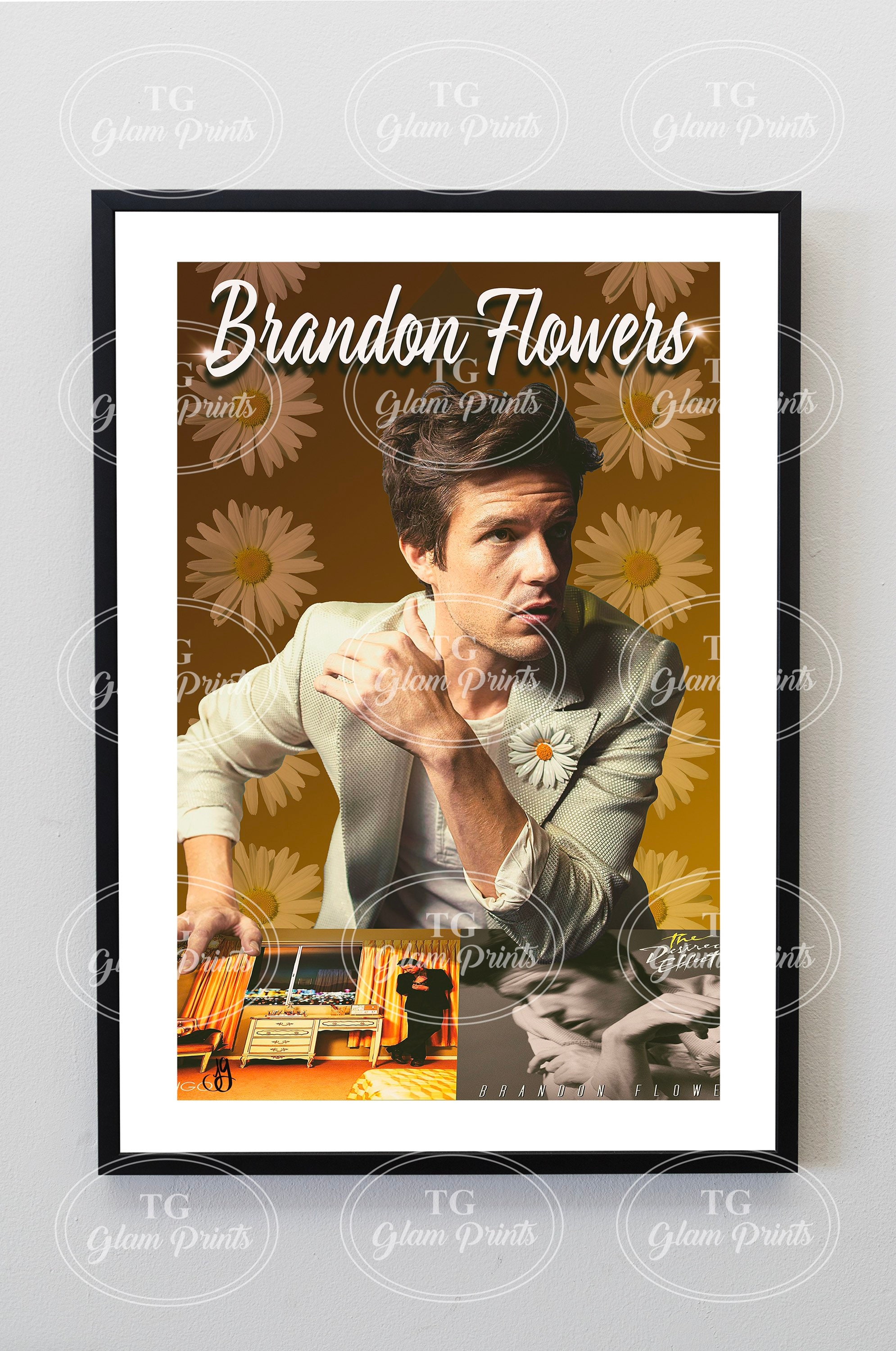 The Killers Brandon Flowers Wall Art Etsy