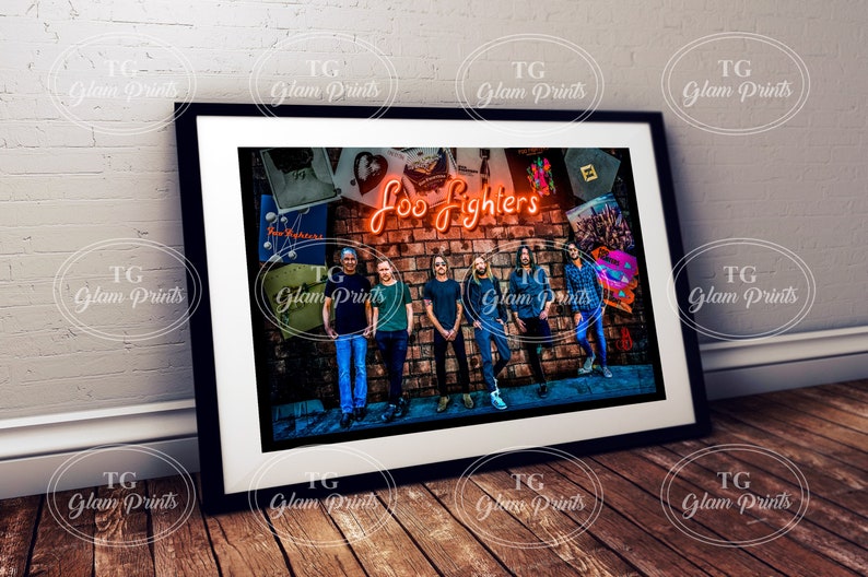 Foo Fighters Wall Poster Etsy