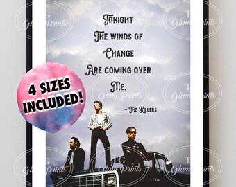 Póster de The Killers / Arte lírico de Winds of Change (Descarga digital)