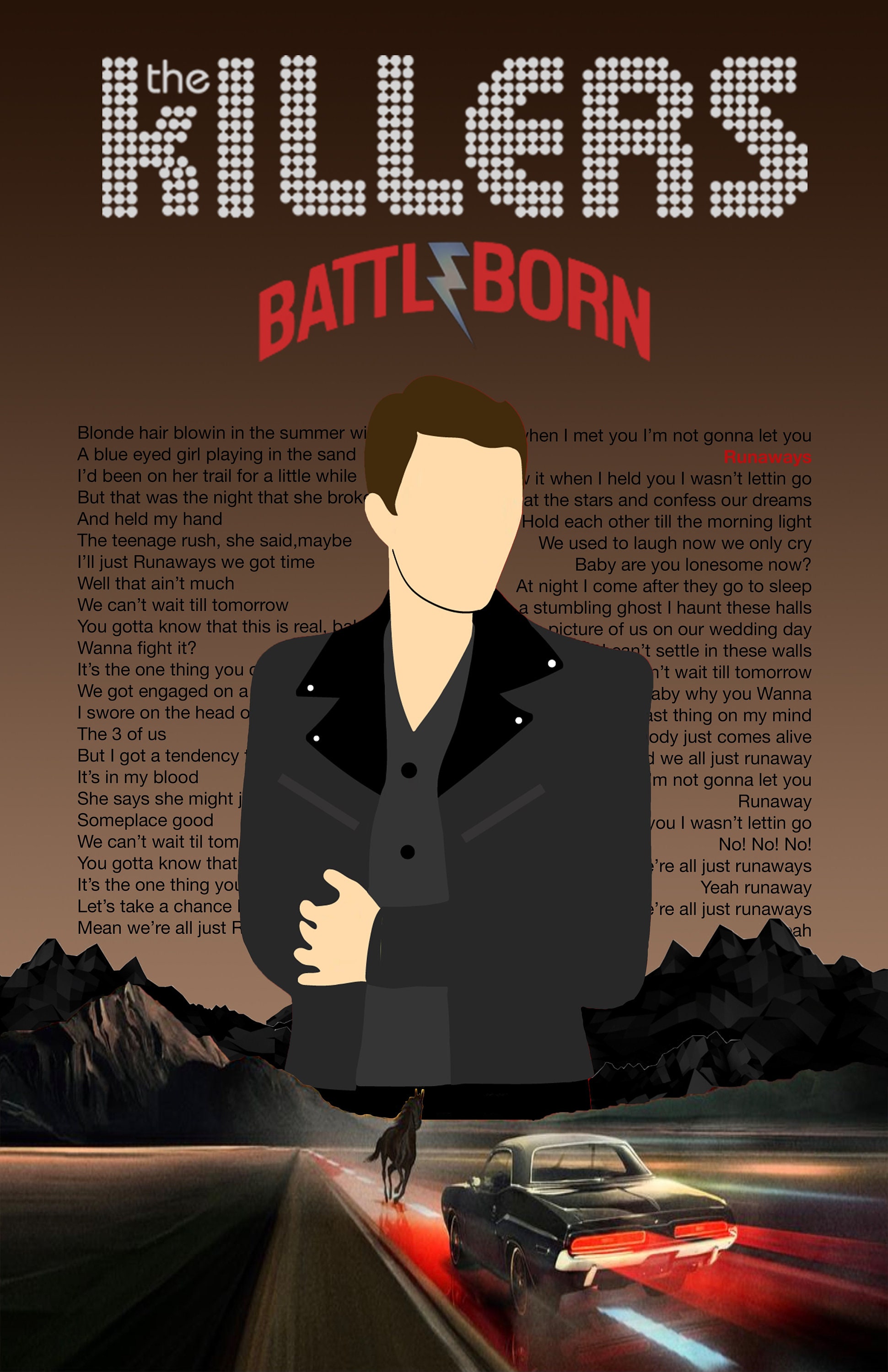The Killers Battle Born Wall Art Etsy