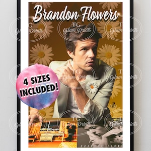 Brandon Flowers Retro-Inspired, Original Digital Wall Art