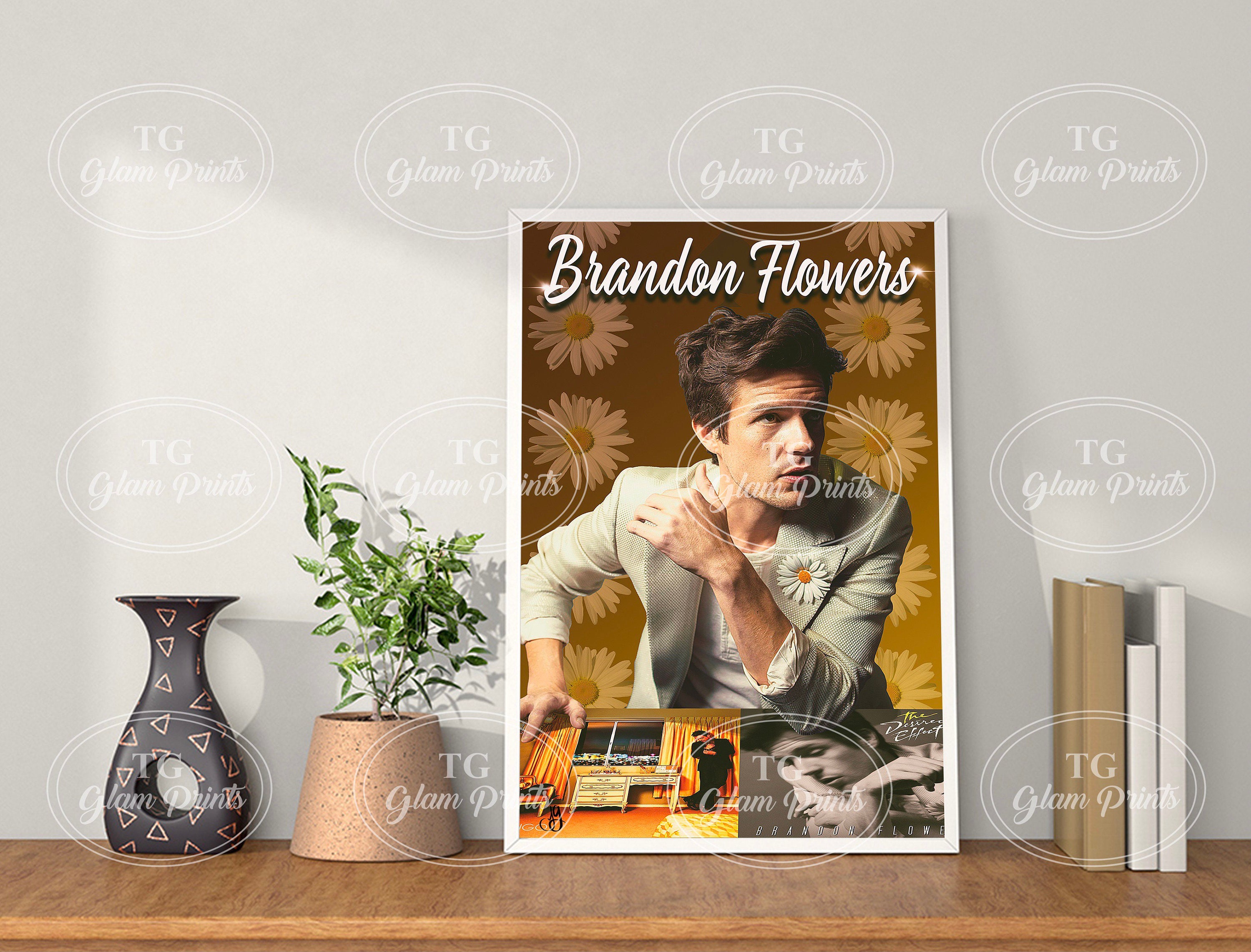The Killers Brandon Flowers Wall Art Etsy
