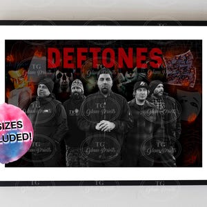 Alternative rock band inspired Wall Art Digital Download | Metal Grunge Aesthetic