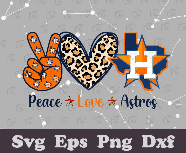 Download Peace love Astros Houston Astros Svg Astros Baseball | Etsy
