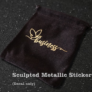 Stickers métalliques sculptés personnalisables | Sticker personnalisé| Étiquettes commerciales avec logo personnalisé|Autocollant personnalisé| Stickers métalliques | Stickers boîte cadeau