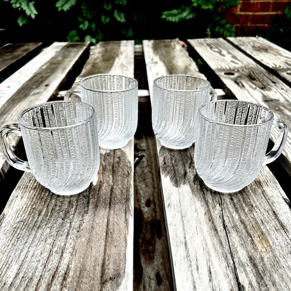 Arcoroc Glass Mugs Etsy