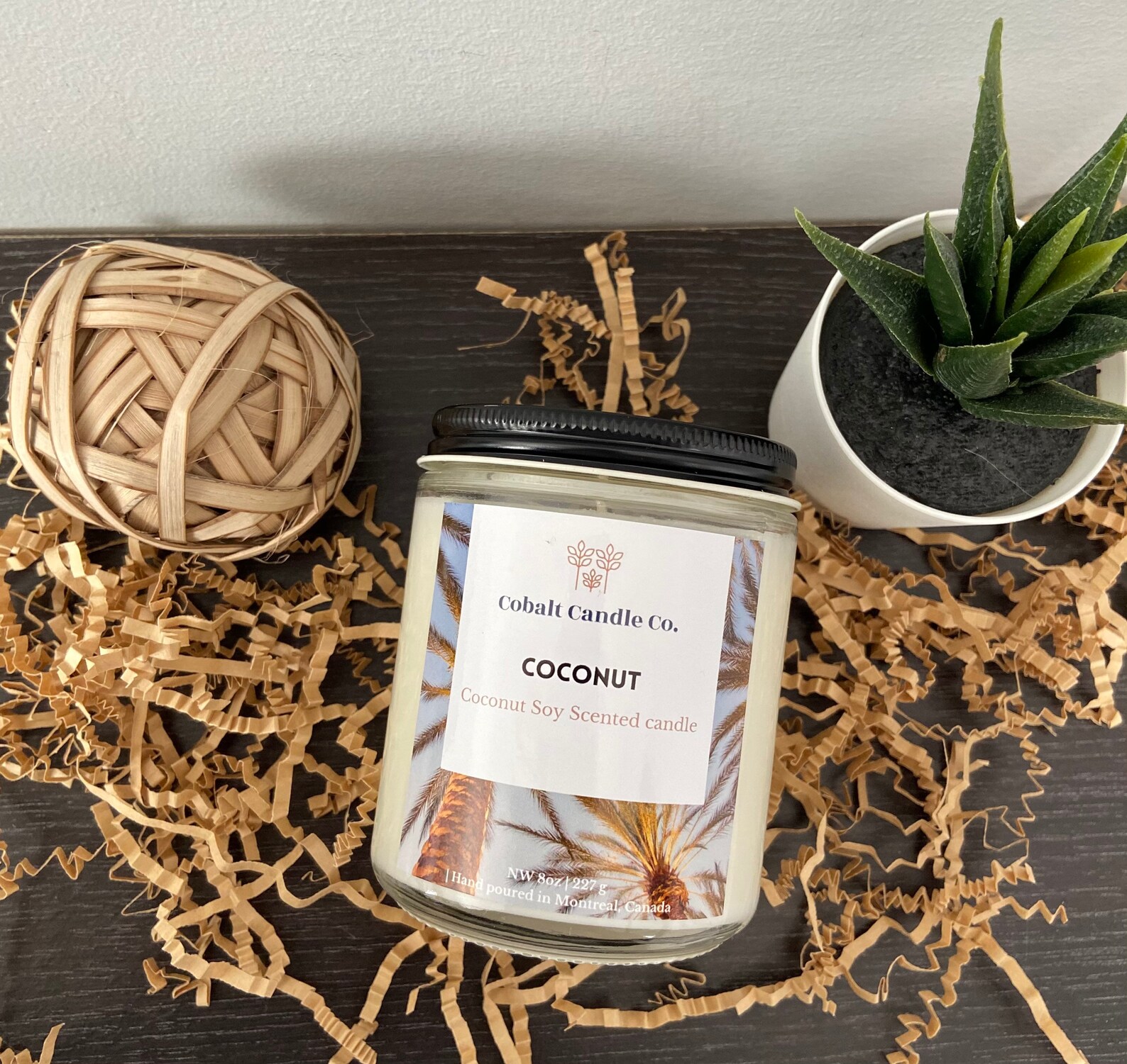 Coconut 8oz Coconut Soy wax scented candle Etsy