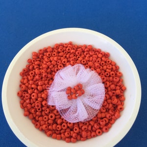 CLEARANCE SALES 12/0 Red Opaque  Seedbeads 30g