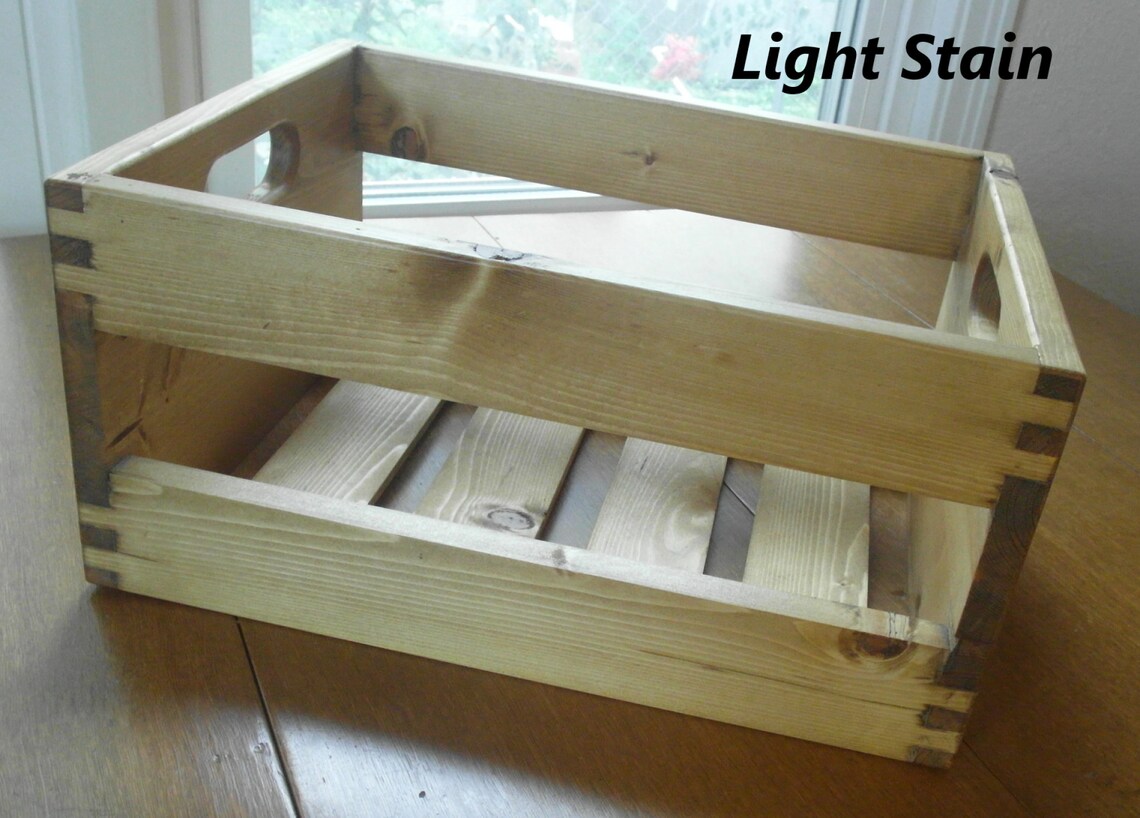 Stackable Wood Crate/Tote for Quart Canning Jars Etsy