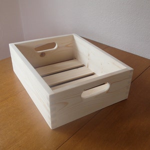 Quart or Wide-Mouth Pint Canning Jar Wood Crate/Tote