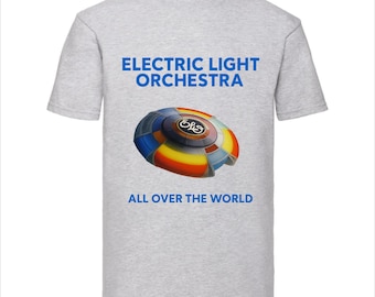 Camiseta Electric Light Orchestra All Over the World – Camiseta de música 100% algodón
